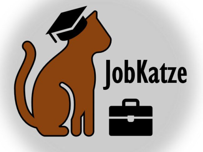 Logo für den Aprilscherz im Kurhaus am Park: die Jobkatze als neues Mitarbeiter-Angebot 