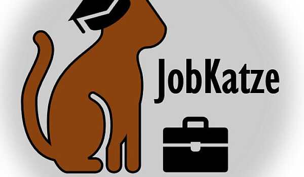Logo für den Aprilscherz im Kurhaus am Park: die Jobkatze als neues Mitarbeiter-Angebot 