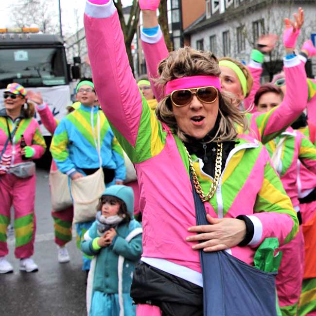 Kurhaus MitarbeiterInnen beim Rosenmontagsumzug 2020