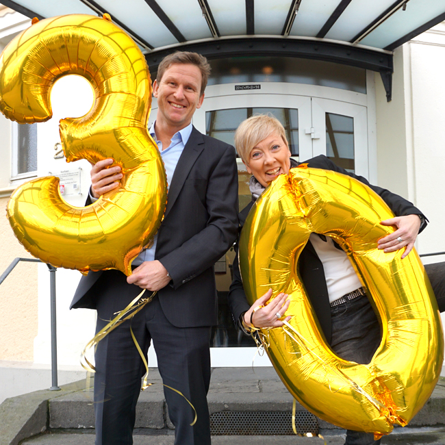 Olaf Brähmer und Nicola Just feiern 2019 gemeinsam das 30-jährige Jubiläum des Kurhaus am Park